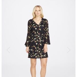 Tahari Arthur Levine Floral Embroidered ornate dress size 8